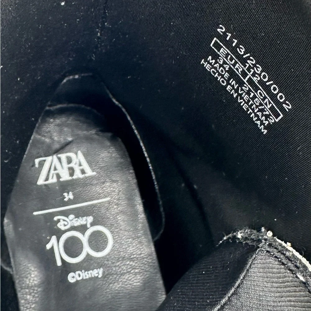 ZARA DISNEY Kids Combat Boots, Size 1.5 (34EU)